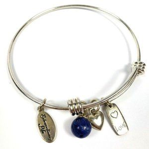 Extraordinary Life Charm Bracelet Love Heart Stone